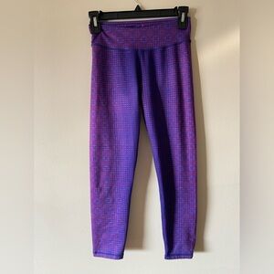 Prana Vibrant Purple and Pink Leggings